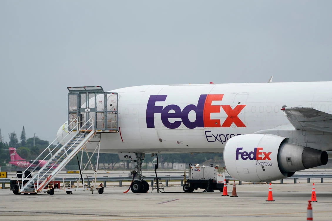 The McDonnell Douglas MD-11 aircraft make up about four percent of the FedEx fleet. (AP)
