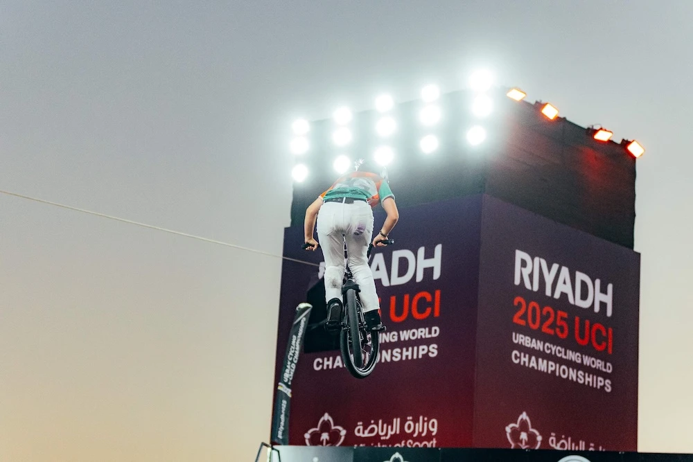 The 2025 UCI Urban Cycling World Championships wrapped up in a spectacular show in Riyadh on Saturday. (Supplied)