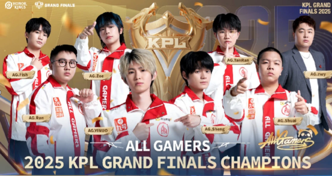 Chengdu All Gamers have been crowned champions at the King Pro League Grand Finals in China. (Supplied)