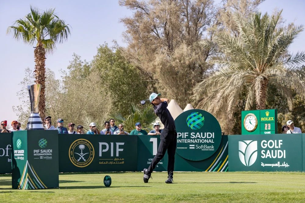 Defending champion Joaquin Niemann will return this November, after securing a dramatic victory in a three-way, two hole playoff last year. (PIF Saudi International)