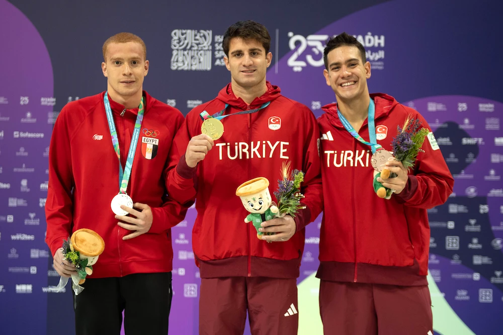 Turkish swimmers dominated the second day of competition at the Islamic Solidarity Games in Riyadh. (Supplied)
