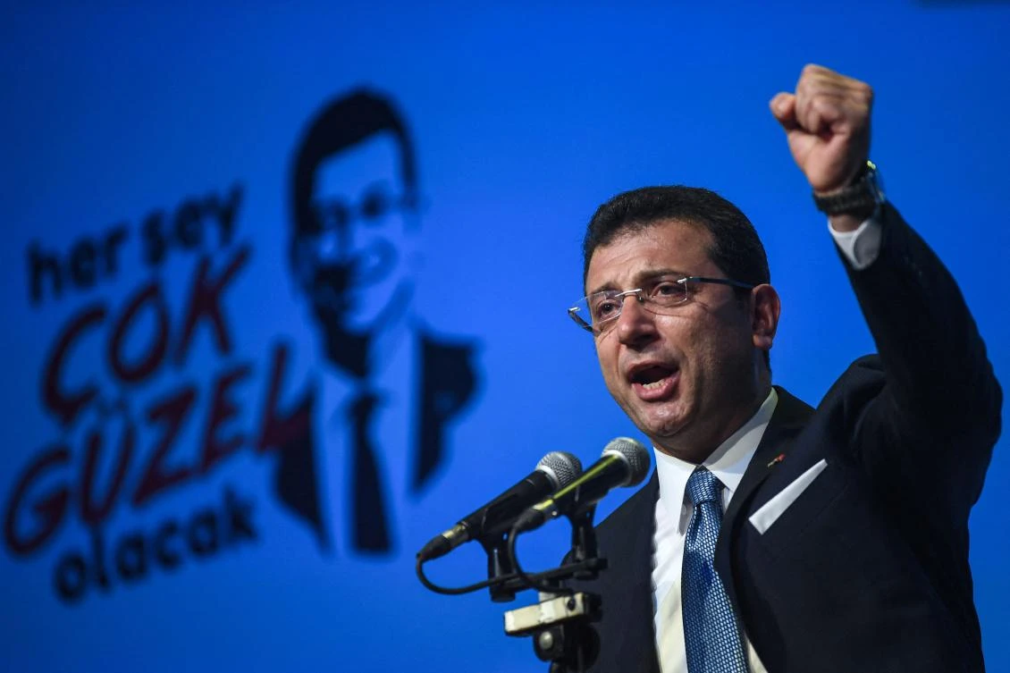 Turkish prosecutors on Nov. 11, 2025, charged Istanbul’s jailed mayor Ekrem Imamoglu with 142 offenses that could carry a penalty of hundreds of year in prison, court documents showed. (AFP)