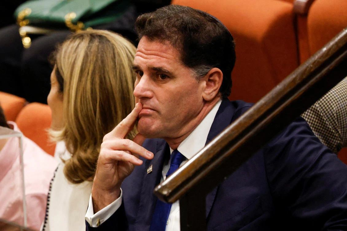 Israel’s Strategic Affairs Minister Ron Dermer resigned on Tuesday. (File/Reuters)