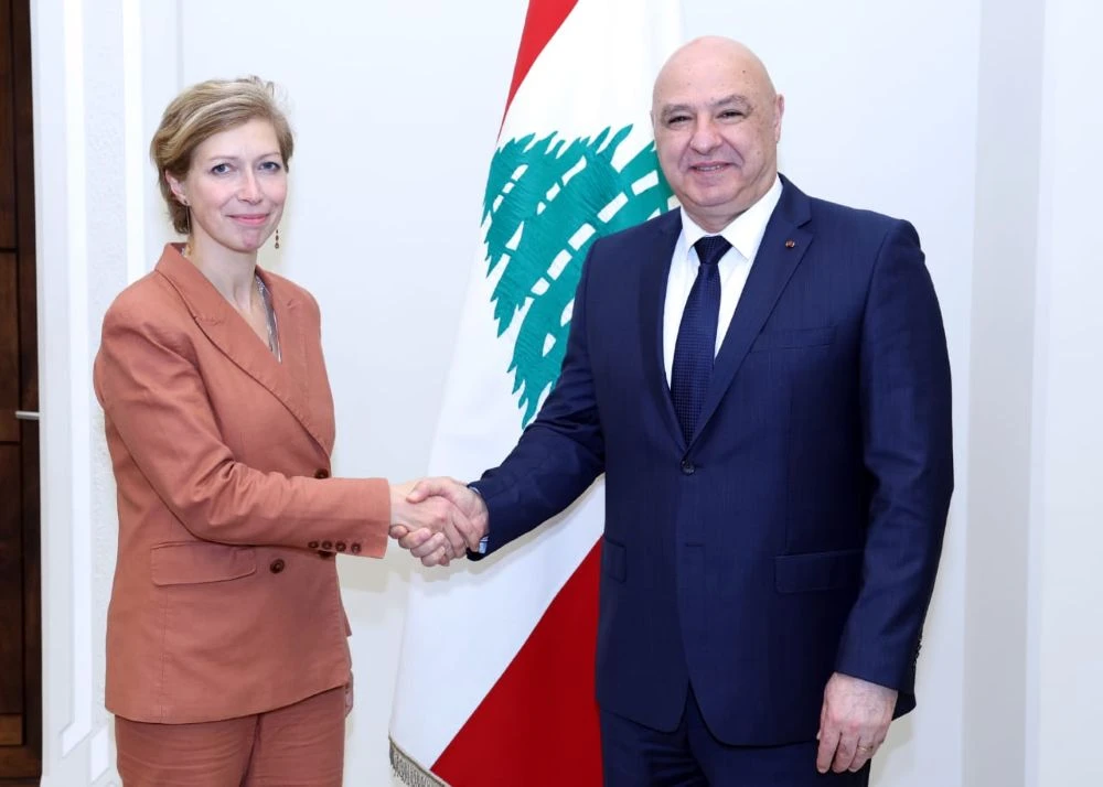 Anne-Claire Legendre and Joseph Aoun. (Supplied)