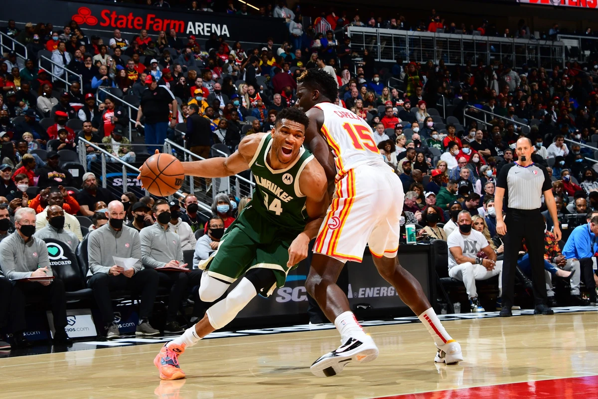 Greek NBA star Giannis Antetokounmpo of the Milwaukee Bucks. (Scott Cunningham/NBAE)