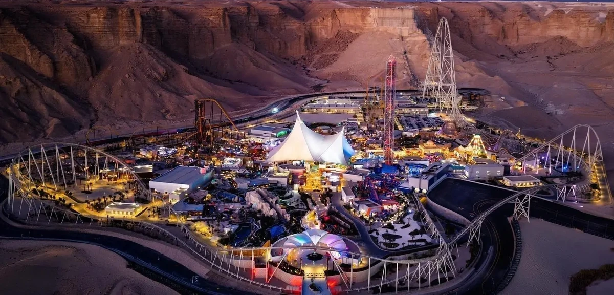 The park — the first Six Flags outside North America — forms part of Qiddiya Investment Co.’s flagship development on the outskirts of Riyadh. SPA