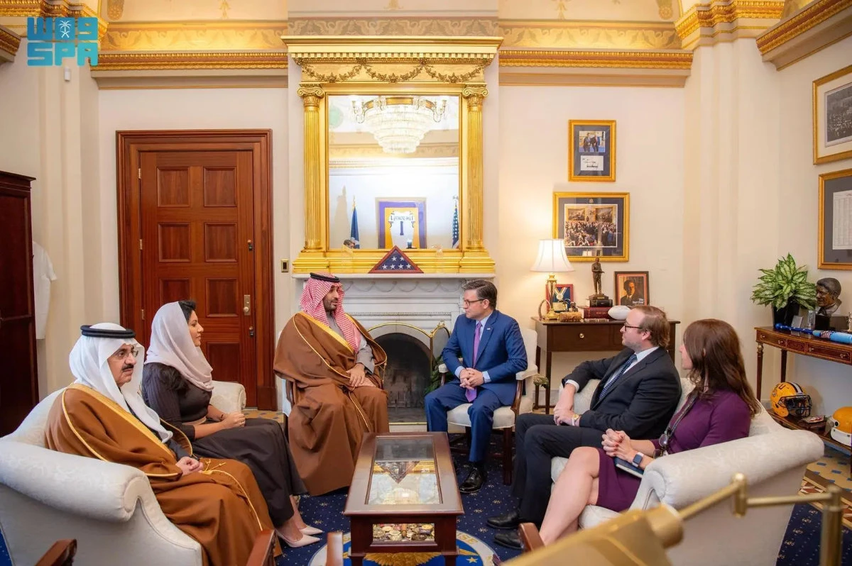 Saudi crown prince meets US House of Representatives leaders in Washington