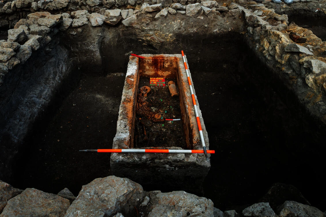 Archaeologists lift the lid on a 1,700-year-old Roman sarcophagus hidden beneath Budapest
