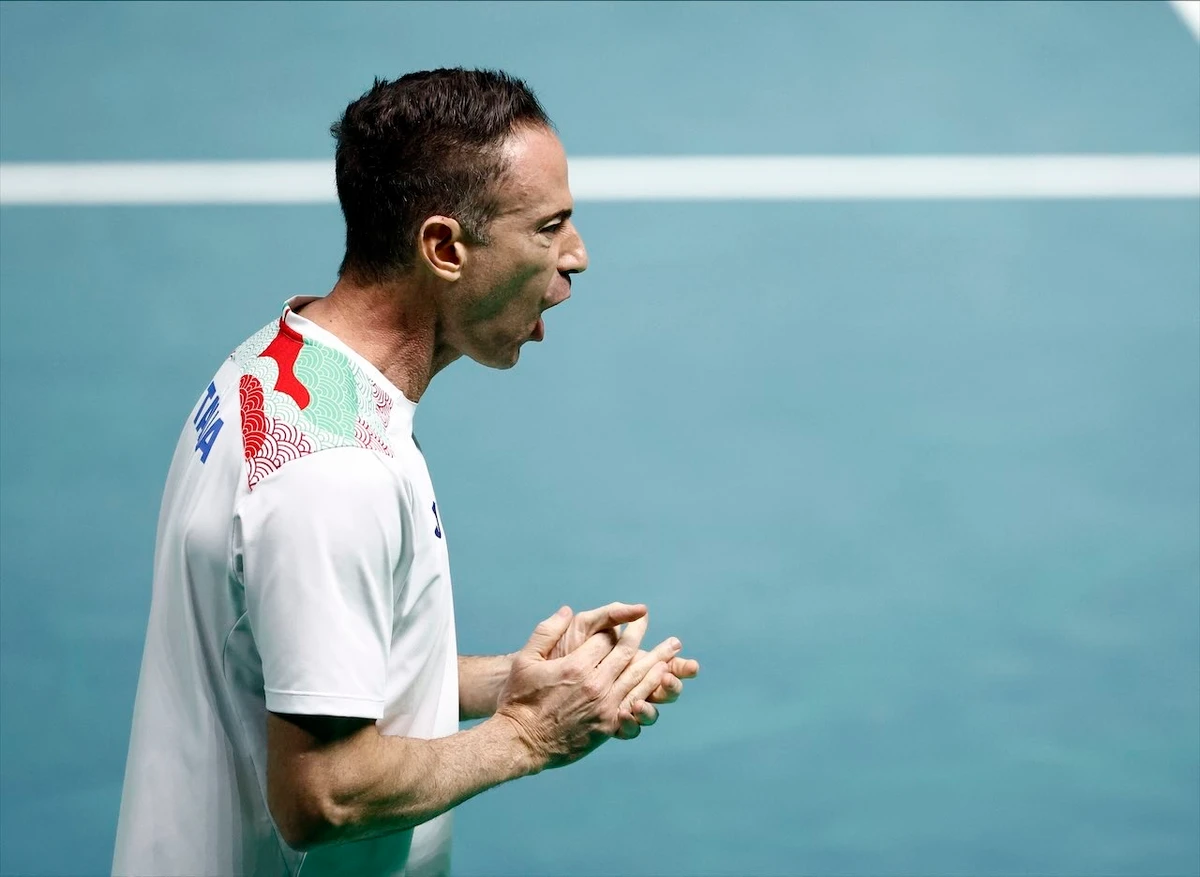 “It’s really tough to say something about this match,” Cobolli said. “I played for all of my team, my family, and it’s one of the best days of my life.” (Reuters)