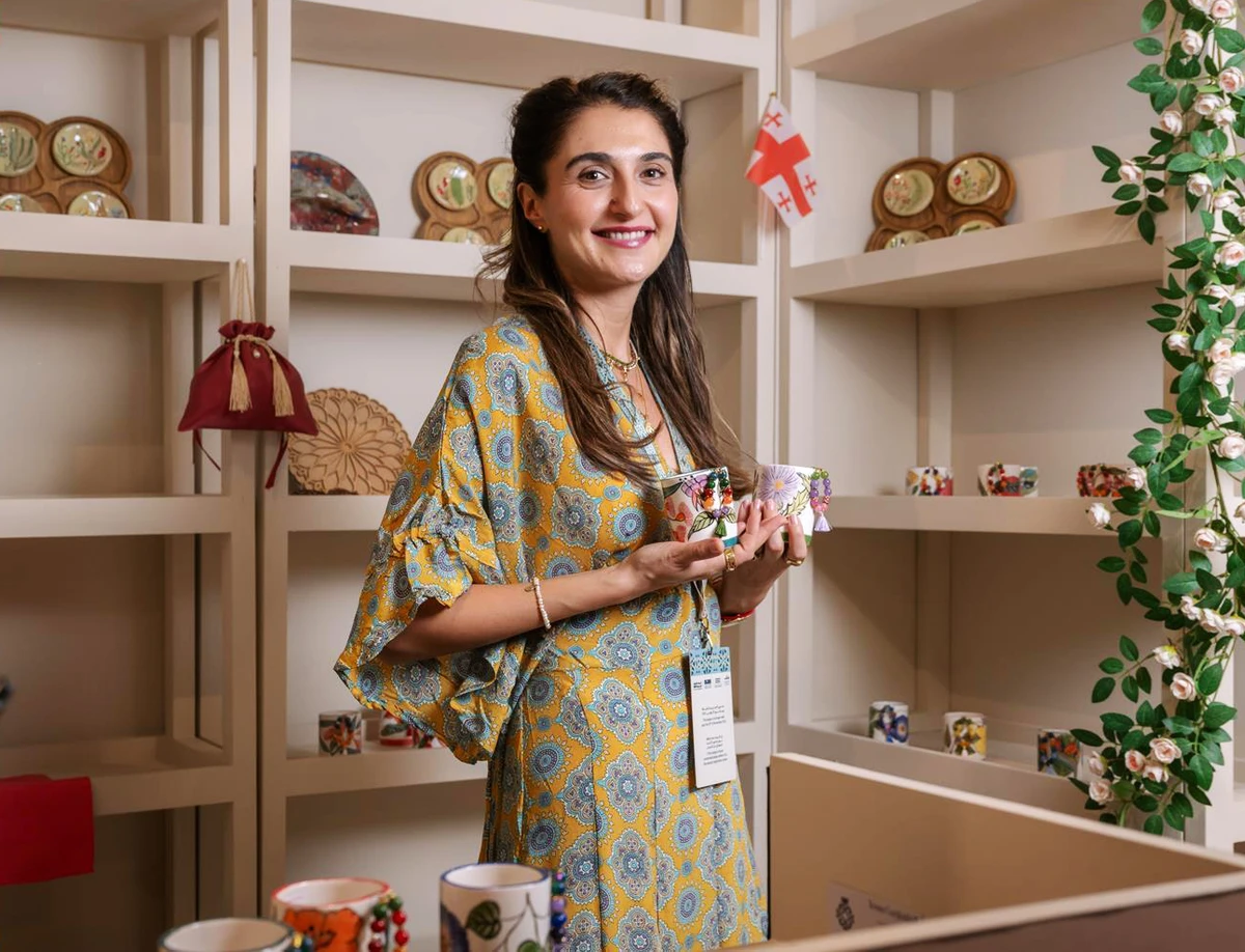 Tiona Gorgiasvili sees her participation as a unique opportunity to showcase Georgian culture to Saudi and international audiences. (SPA)