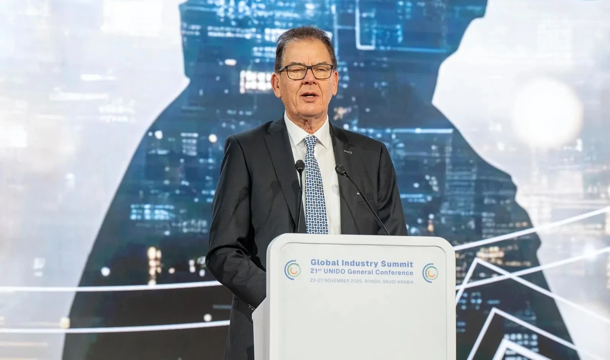 This came during his speech at the 21st UNIDO General Conference, titled “The Global Manufacturing Summit 2025,” held from Nov. 23 to 27 at the King Abdulaziz International Conference Center in Riyadh. SPA