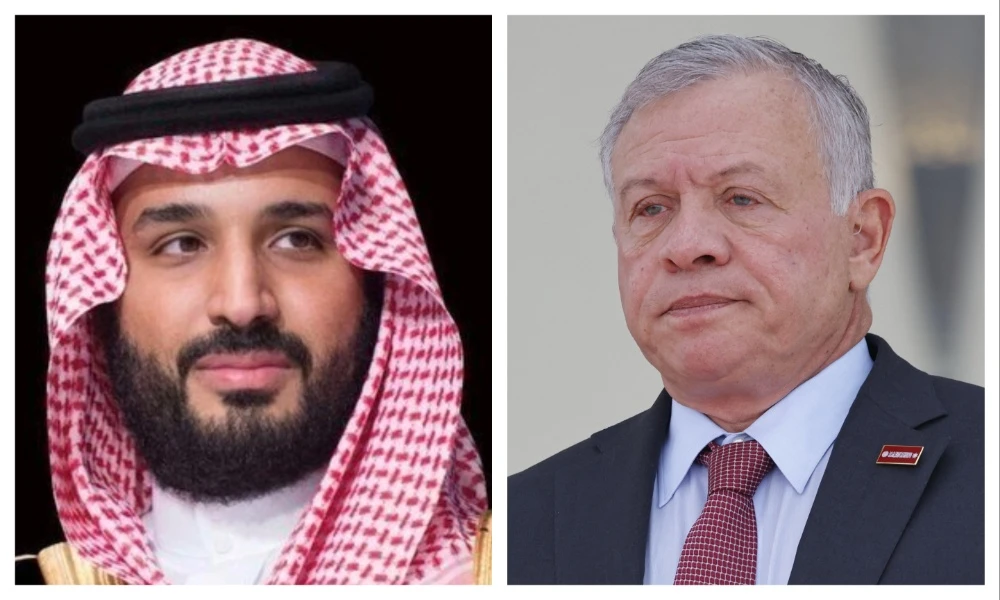 Saudi crown prince receives phone call from Jordan’s king