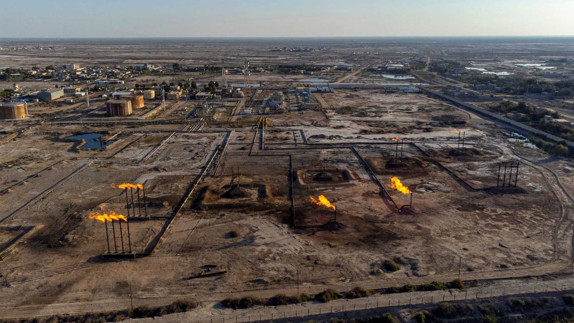 A drone attacked the Khor Mor gas field facility, cutting off all gas supplies to power plants. (X photo)
