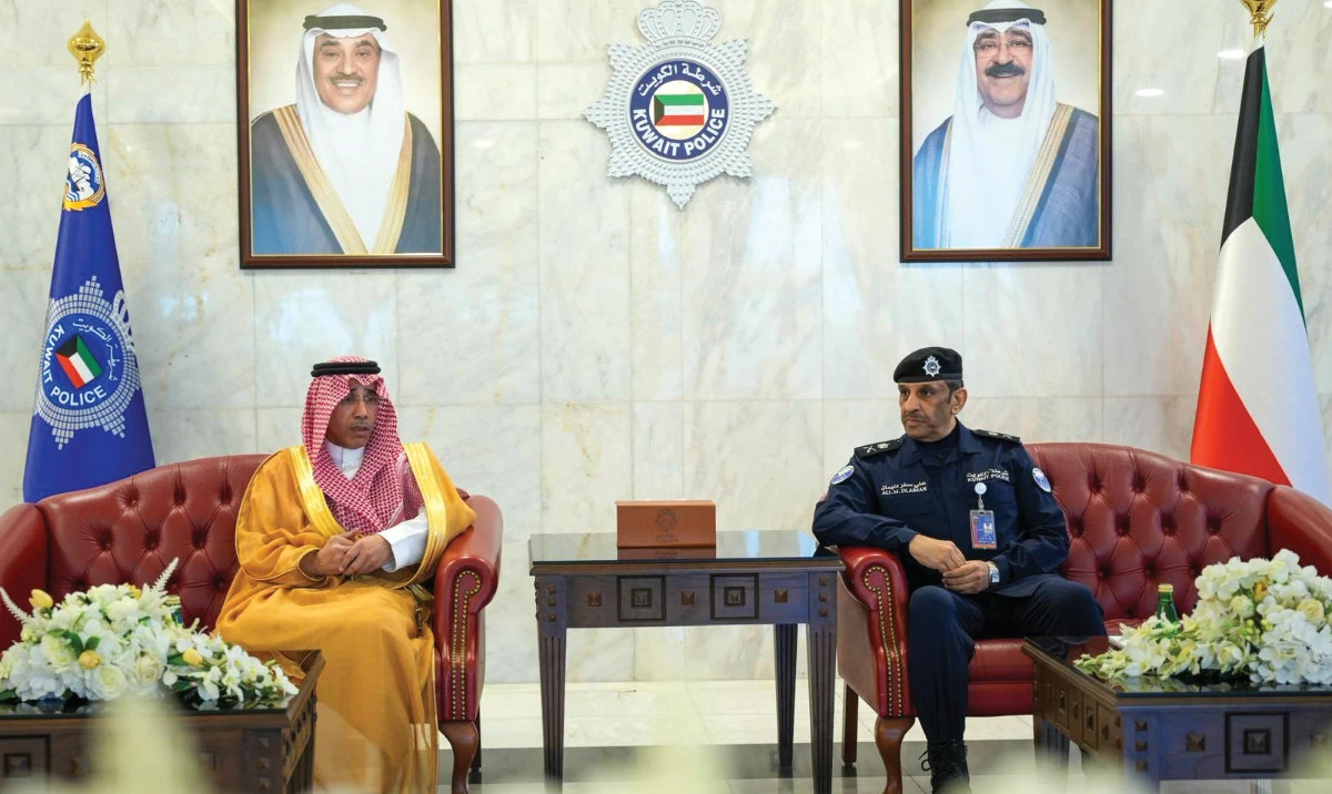 Maj. Gen. Saleh Al-Murabba meets acting undersecretary of Kuwait’s Ministry of Interior