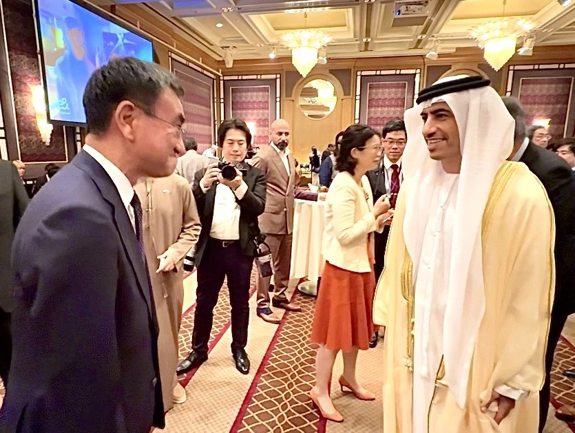 The UAE Ambassador Shihab Ahmed Mohamed Abdulrahim AlFaheem mentioned how the Osaka-Kansai Expo symbolized “the depth of our relationship with Japan and the world.” (ANJ)