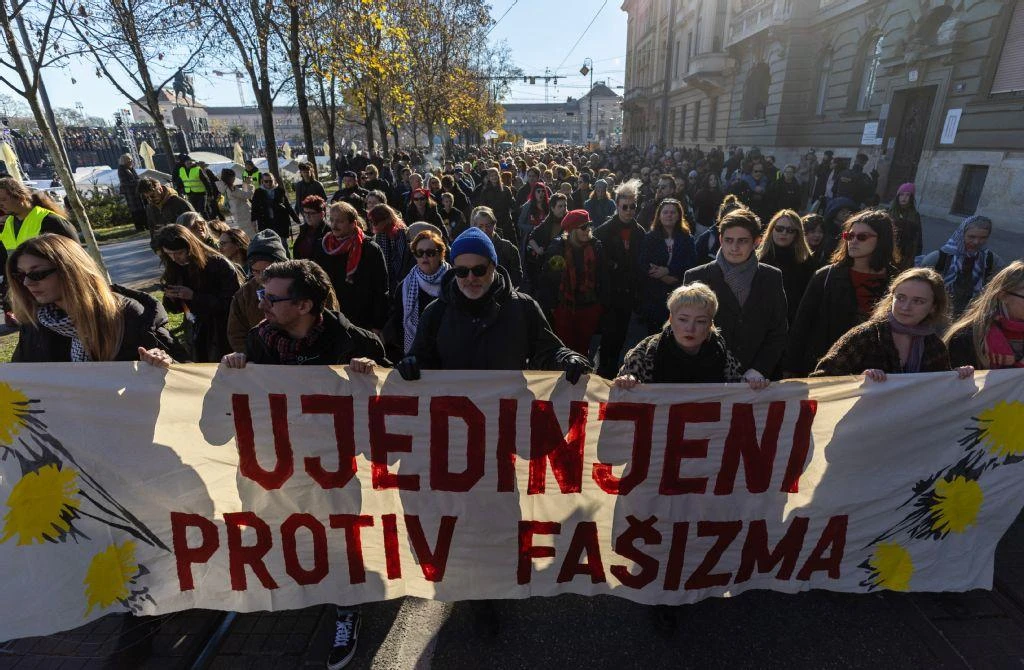 Thousands march in Zagreb against far right