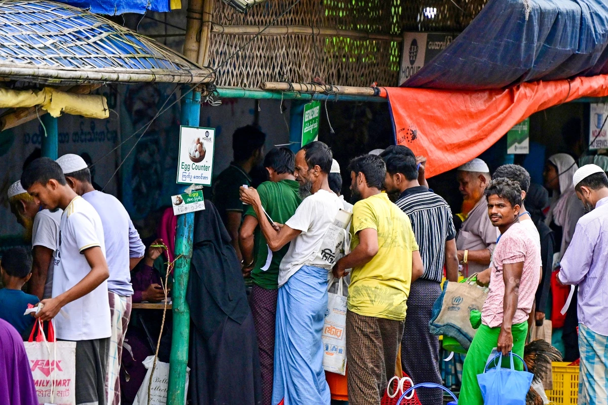 Myanmar’s collapse is accelerating, and the window to prevent mass starvation among the Rohingya is closing (File/AFP)