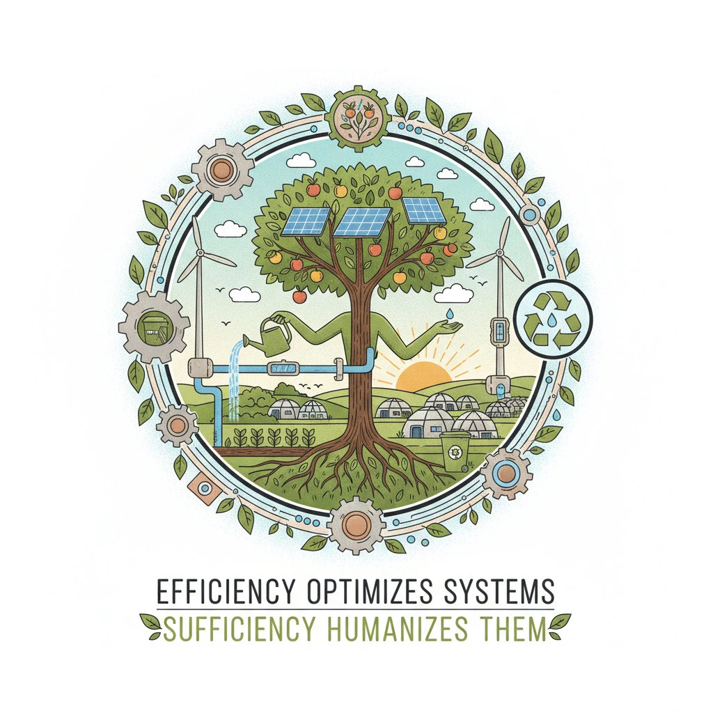 Sustainability begins with sufficiency