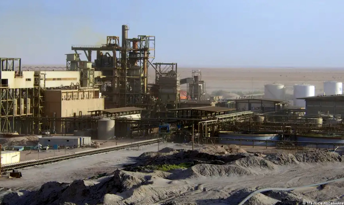 The French-owned Orano uranium mine near Arlit in northern Niger. (AP)