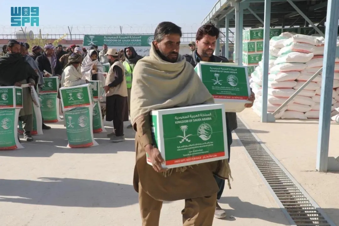 More than 3000 people receive food aid. (SPA)