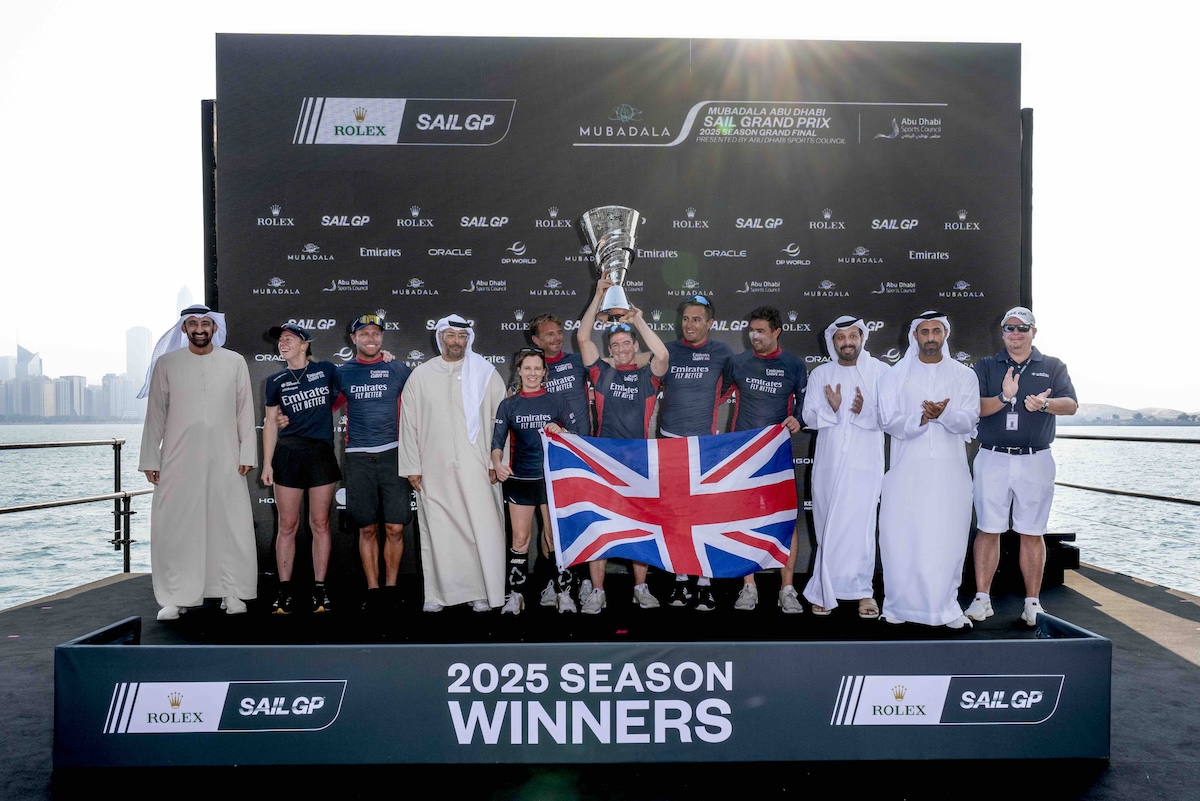 Emirates GBR crowned 2025 Rolex SailGP champions in Abu Dhabi