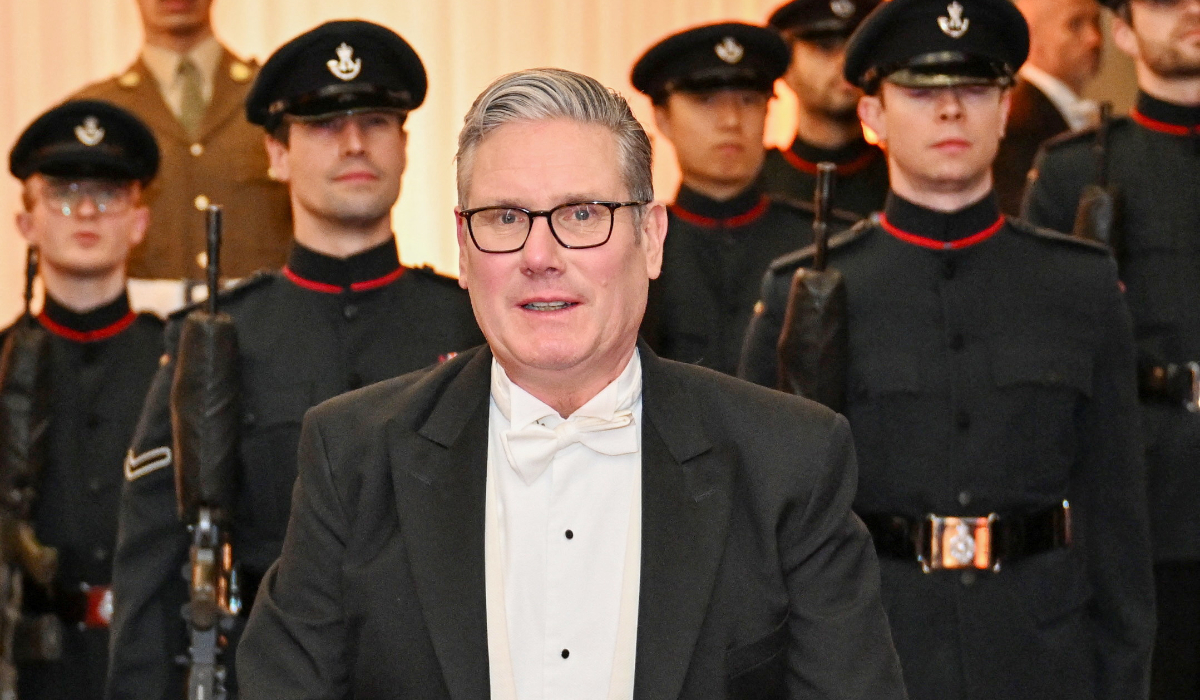 British Prime Minister Keir Starmer arrives for the annual Lady Mayor's Banquet at the Guildhall in London, Britain, December 1, 2025. (REUTERS)