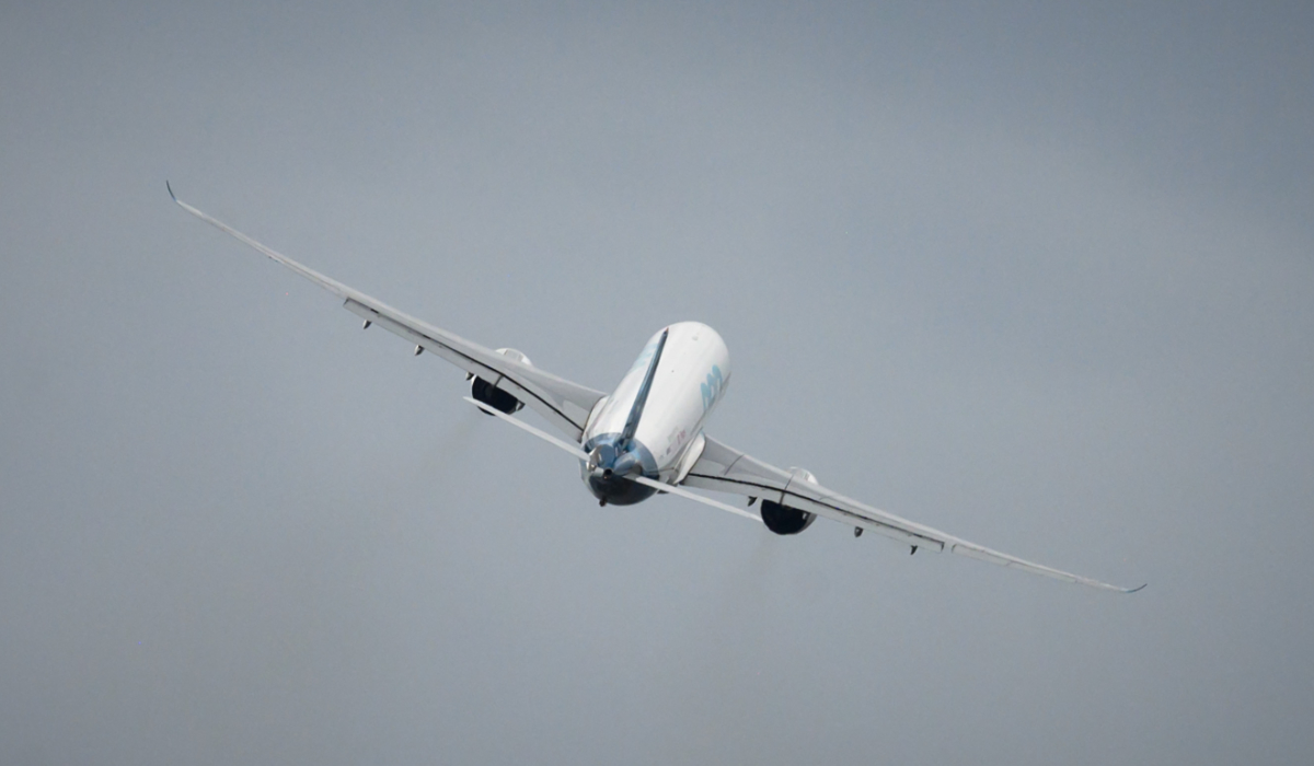 An Airbus A330 Neo aircraft takes off from Blagnac, on the outskirts of Toulouse, on October 16, 2024. (AFP)