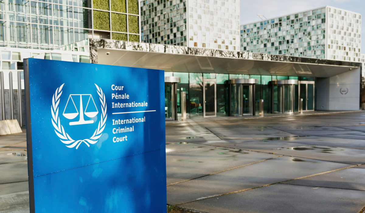 A general view of the exterior of the International Criminal Court is seen in The Hague, Netherlands, March 12, 2025. (AP)