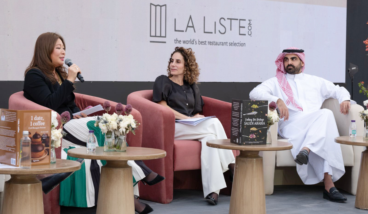 A panel discussion by celebrity chefs and cookbook authors at the La Liste event as part of Saudi Feast Food Festival in Riyadh. (Supplied)
