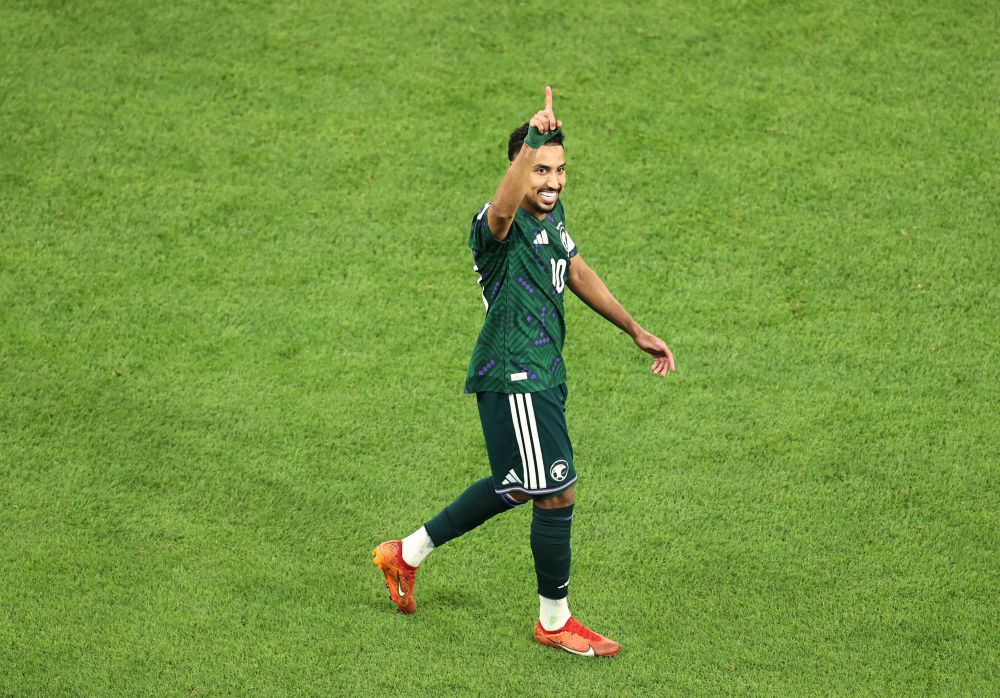 Salem Al-Dawsari provided two assists as Saudi Arabia defeated Oman 2-1. (AN Photo)