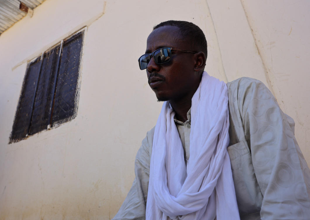 Yassir Hamad Ali, 36, a Sudanese refugee from Al-Fashir was held captive with 16 others for two days by the paramilitary Rapid Support Forces (RSF) in a small riverbed near Al-Fashir after the city was captured, until his family paid 5 million Sudanese pounds for his release. (Reuters)