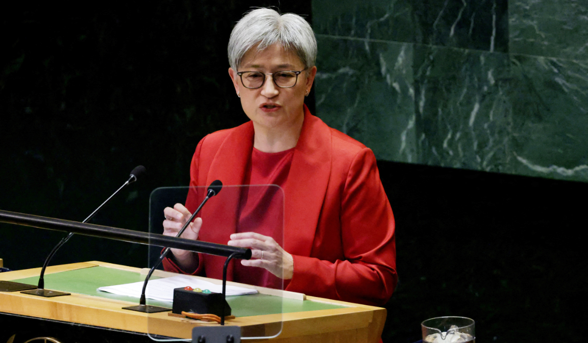 Minister for Foreign Affairs of the Commonwealth of Australia Penny Wong addresses the 79th United Nations General Assembly at U.N. headquarters in New York, U.S., September 27, 2024. (REUTER)