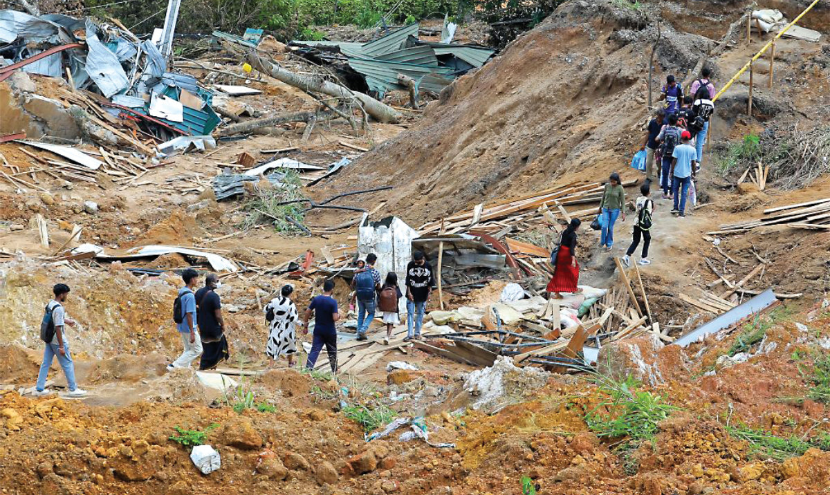 More than 2 million people — nearly 10 percent of Sri Lanka’s population — have been affected by the disaster caused by Cyclone Ditwah. (AFP)