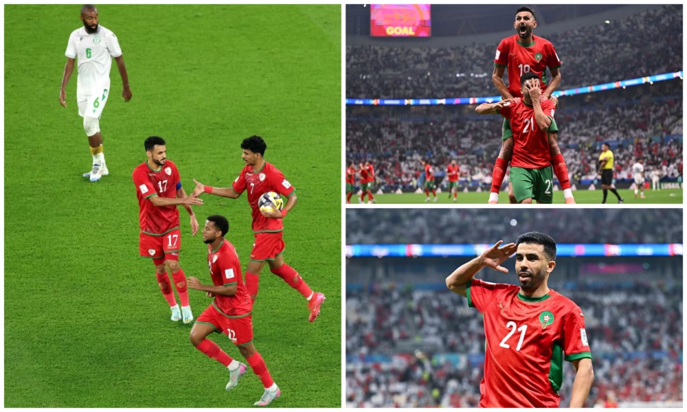 Morocco booked their place in the Arab Cup knockout stages after defeating Saudi Arabia on Monday (pictured), but Oman’s victory over Comoros in their final group game was not enough to keep their campaign alive. (FIFA.com)