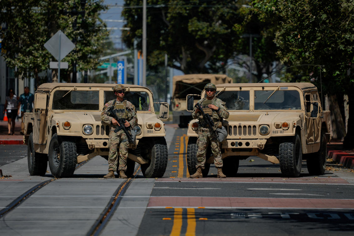 Domestic deployments have traditionally involved responding to major floods and tornadoes, not assisting immigration agents who are detaining people in aggressive raids, a US senator said. (Reuters)