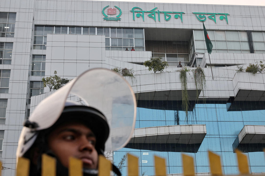 Bangladesh’s last elections were held in January 2024, when Hasina returned to office for the fourth consecutive time. (Reuters)