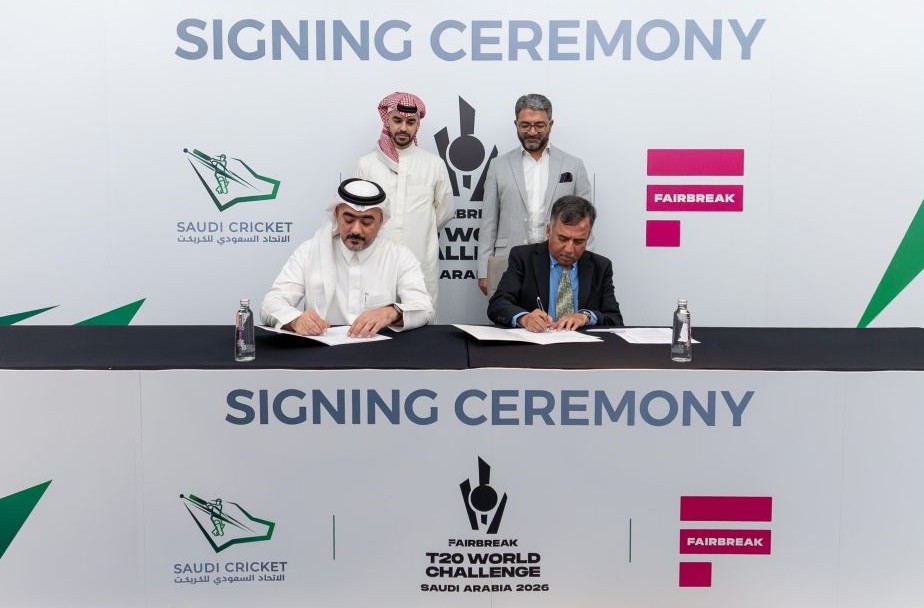 Saudi Cricket Federation and FairBreak announce a five-year partnership to host the Women’s World T20 Challenge in Saudi Arabia, starting in 2026. (SACF)