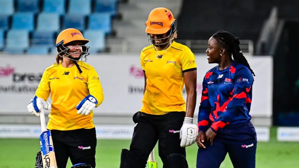 Mignon du Preez, Hayley Matthews and Deandra Dottin have featured in the previous editions of the FairBreak Invitational tournament. (FairBreak Global)