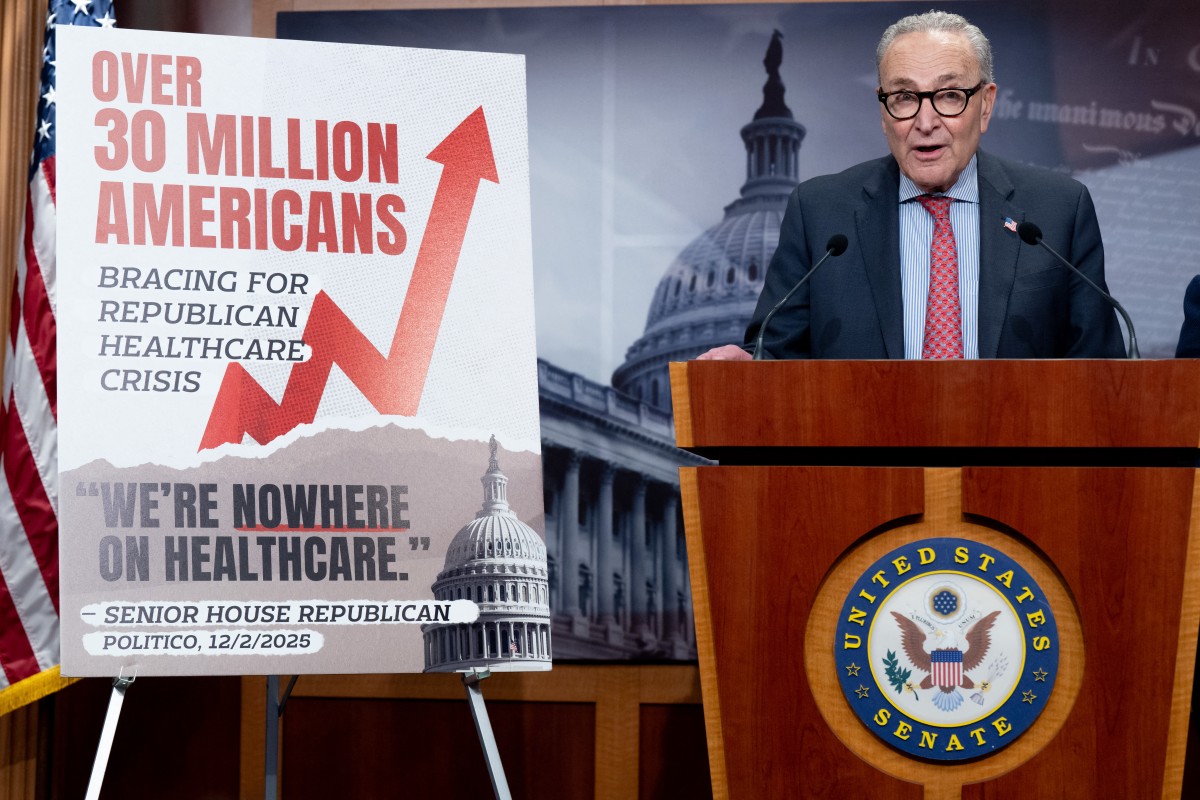 “After today’s vote, the American health care crisis is 100 percent on their shoulders,” Senate Democratic leader Chuck Schumer said of Republicans. (AFP)