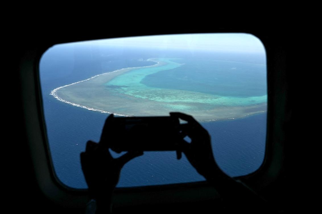 Above, Scarborough Shoal in the disputed South China Sea. (AFP file photo)