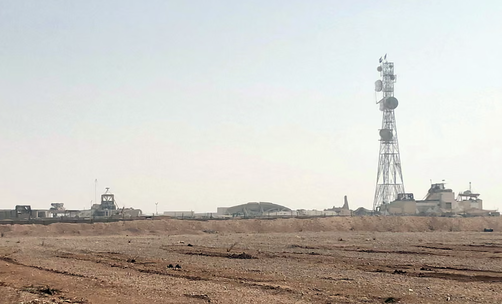 The Al-Tanf military outpost in southern Syria in 2018. (AP/File Photo)