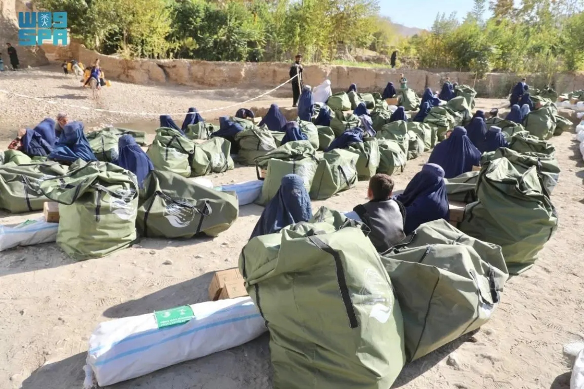 The aid agency benefited 750 families living in Baghlan province in Afghanistan. (SPA)