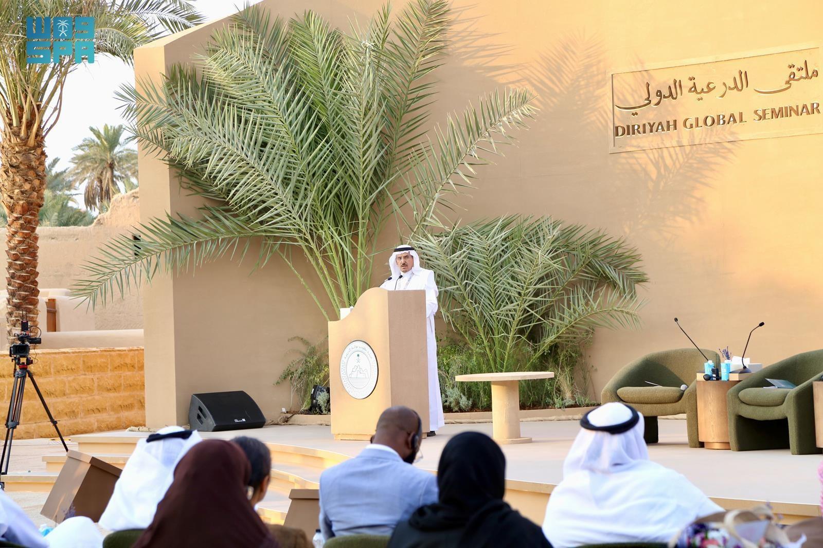 Abdulaziz Al-Shaibani, deputy minister for water affairs, emphasized water’s cultural and developmental significance and its role in shaping lifestyles in desert environments. (SPA)