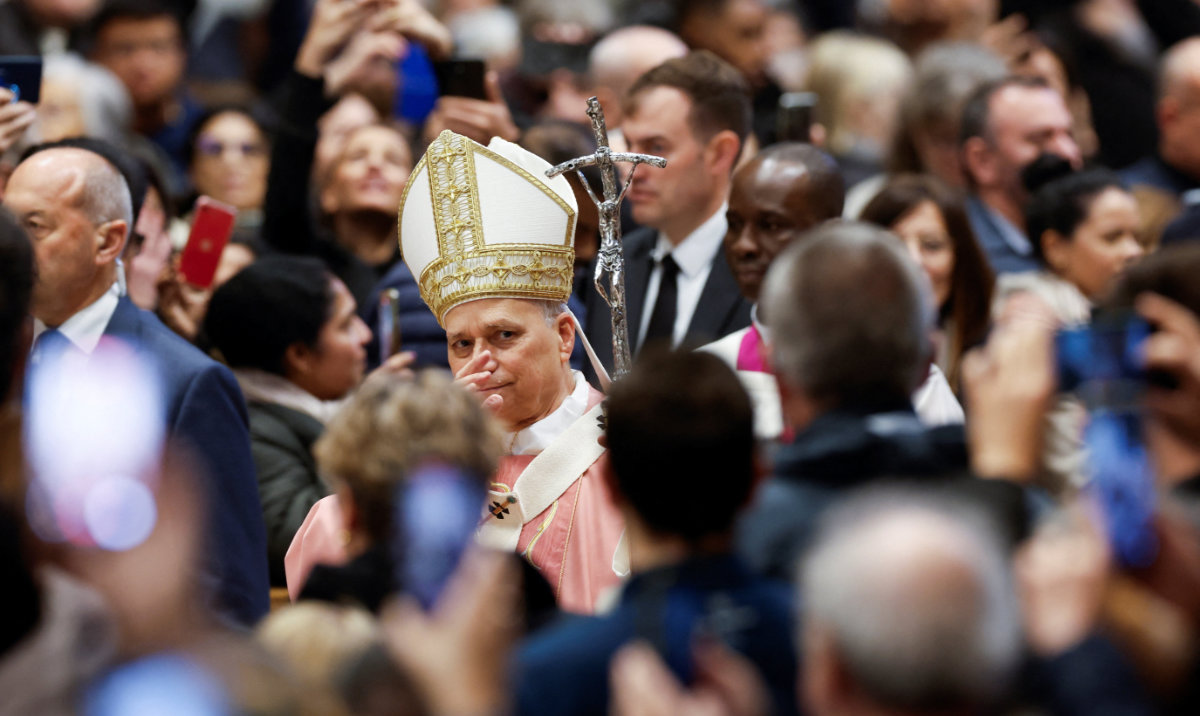 Pope Leo XIV arrives to lead the Mass for Jubilee of Prisoners in Saint Peter's Basilica at the Vatican, December 14, 2025. (Reuters)