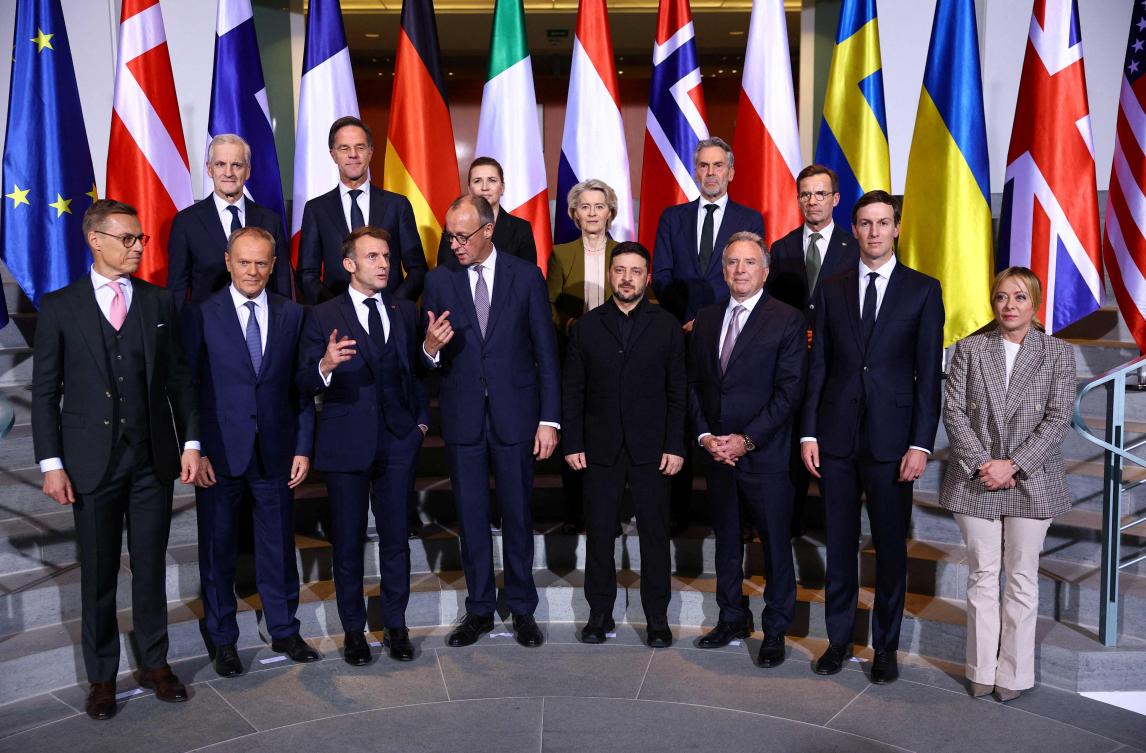 Ukrainian President Volodymyr Zelensky said Monday that talks in Berlin with US President Donald Trump’s envoys on ending the war with Russia were “not easy” but brought “real progress” on the question of security guarantees. (AFP)