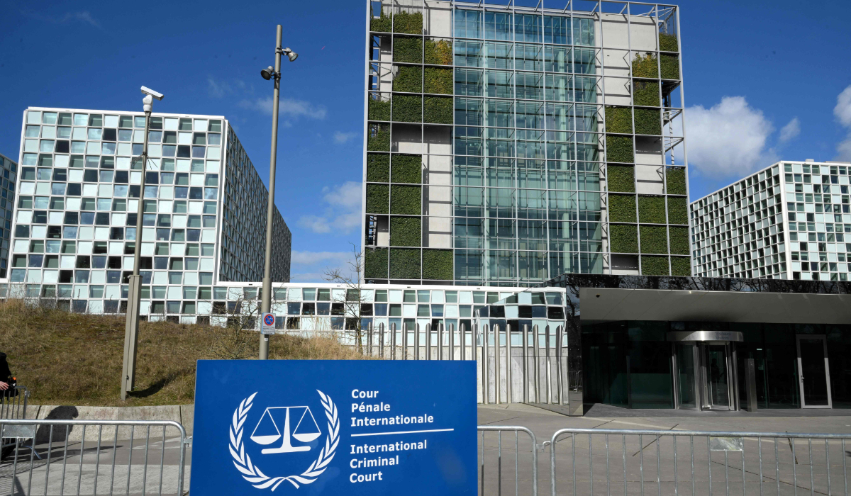 This photograph taken on March 14, 2025 shows the International Criminal Court (ICC) in The Hague. (AFP)