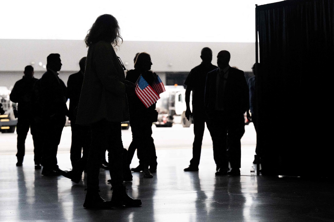 The first group of Afrikaners from South Africa to arrive for resettlement at Washington Dulles International Airport in Dulles, Virginia, US. (AFP)