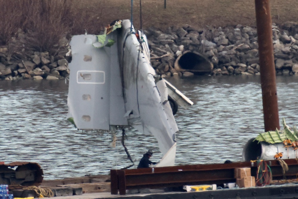 At least 28 bodies were pulled from the icy waters of the Potomac River after the helicopter apparently flew into the path of the American Airlines regional jet. (Reuters/File)