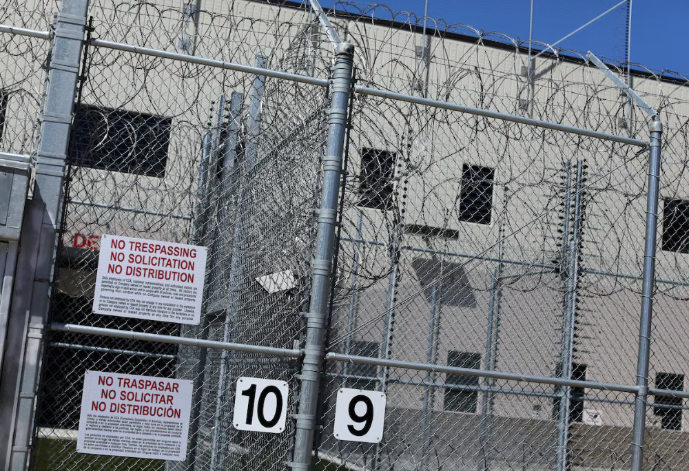 The entrance to the US Customs and Immigration Otay Mesa Detention facility is shown in Otay Mesa, California, US. (Reuters/File)