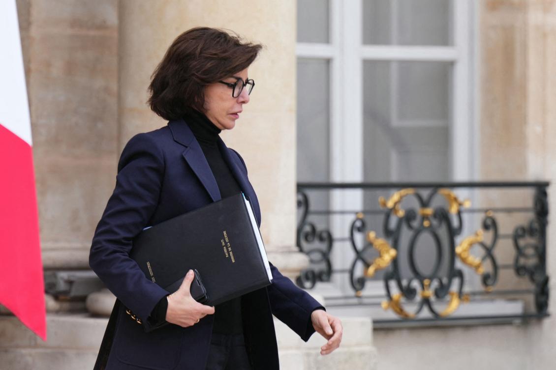France’s Culture Minister Rachida Dati leaves after a weekly cabinet meeting at the presidential Elysee Palace, in Paris, on December 17, 2025. (AFP)